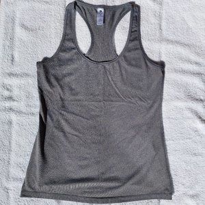 Gray racerback tank